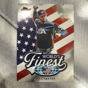 2026 Topps Finest World's Finest Paul Skenes #WF-2 USA WBC Insert Baseball Card
